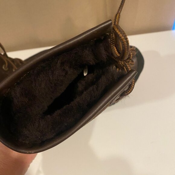 UGG Women's Lace-Up‎ Brown Boots Size 6 Waterproof Vibram Sole Winter Snow - Picture 10 of 11
